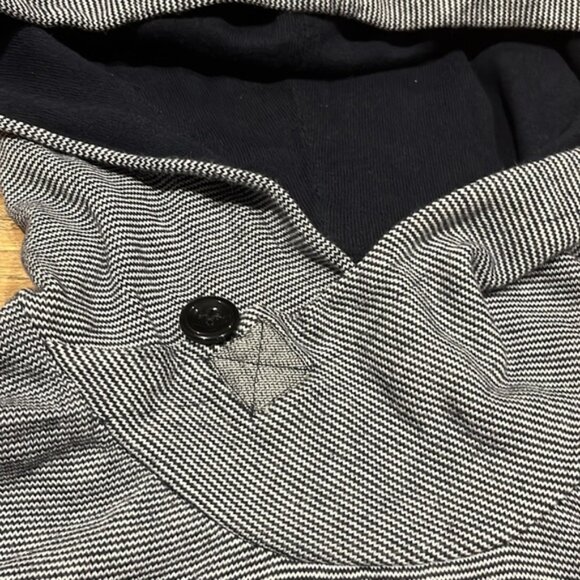 Jack & Jones Core small stripe patterned cross neck hoodie - Picture 4 of 12